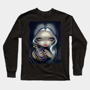 Dark Fairy Witch with Potion Bottle Long Sleeve T-Shirt